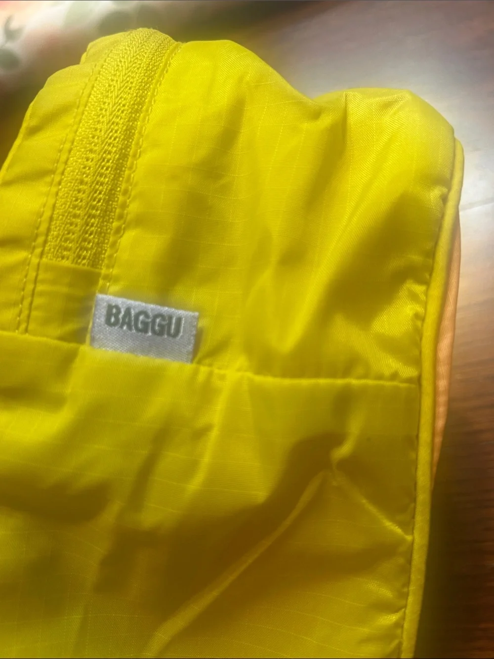 BAGGU packing cube Yellow Blue Peach Travel Organizer Pouch